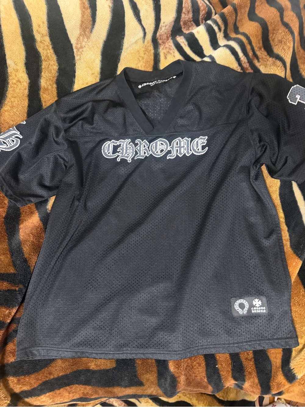 Chrome Black Mesh Graphic Jersey